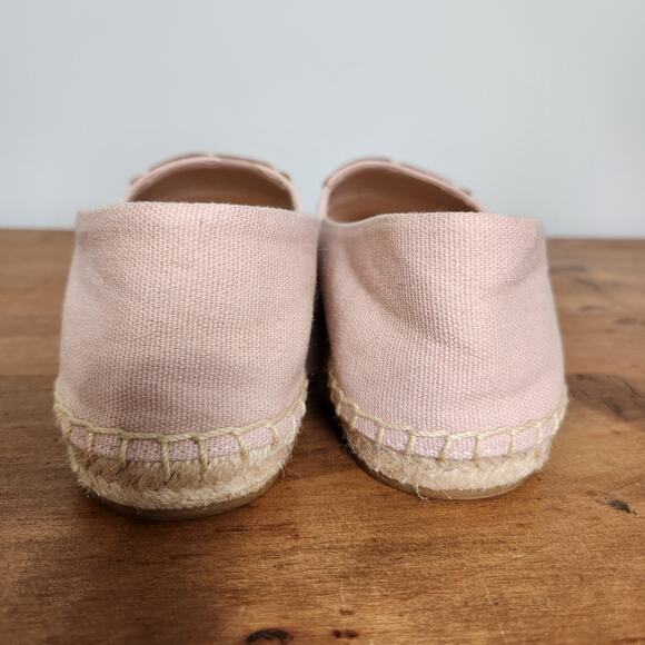 Tory Burch Poppy Logo Espadrille Flats in Sea Shell PInk, 7 - Picture 10 of 14